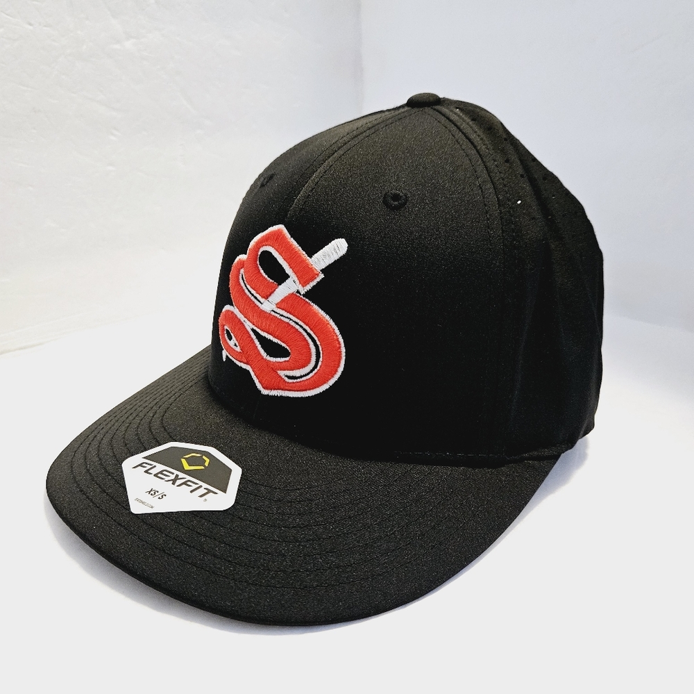 EvoShield Flexfit Pacific Headwear Black Sz X/S Baseball Men Hat/Cap